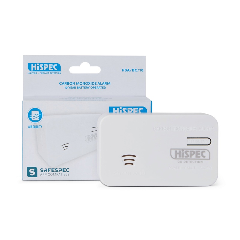 HiSPEC Carbon Monoxide Detector – 10 Year Battery Operated – HSA/BC/10