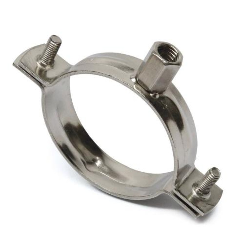 Stainless Steel 316 Unlined Pipe Clip – Dual Boss M8 & M10