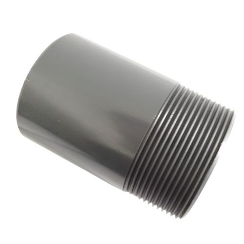 uPVC Plain x Threaded Nipple|1/2″ (21.4mm)|3/4″ (26.7mm)|1″ (33.6mm)|1 1/4″ (42.2mm)|1 1/2″ (48.3mm)|2″ (60.3mm)|2 1/2″ (75.2mm)|3″ (88.9mm)|4″ (114.3mm)