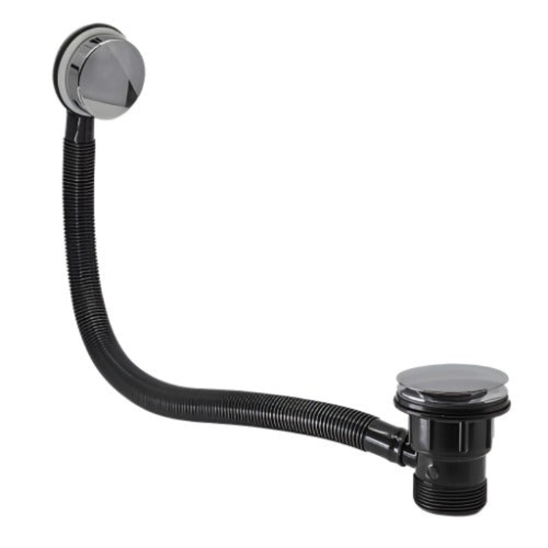 1 1/2 Chrome Bath Mushroom Clicker Waste & Overflow