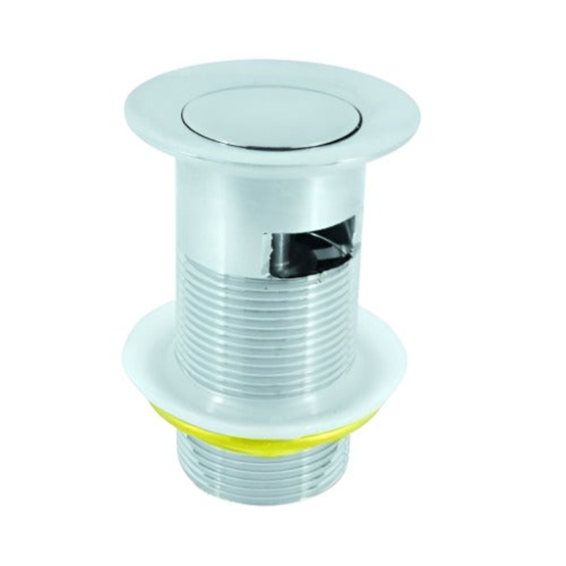 1 1/4 Chrome Plated Slotted Brass Basin Clicker Waste