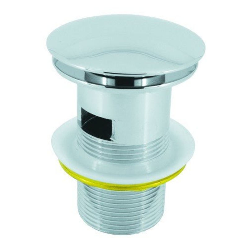 1 1/4 Chrome Plated Slotted Mushroom Brass Basin Clicker Waste