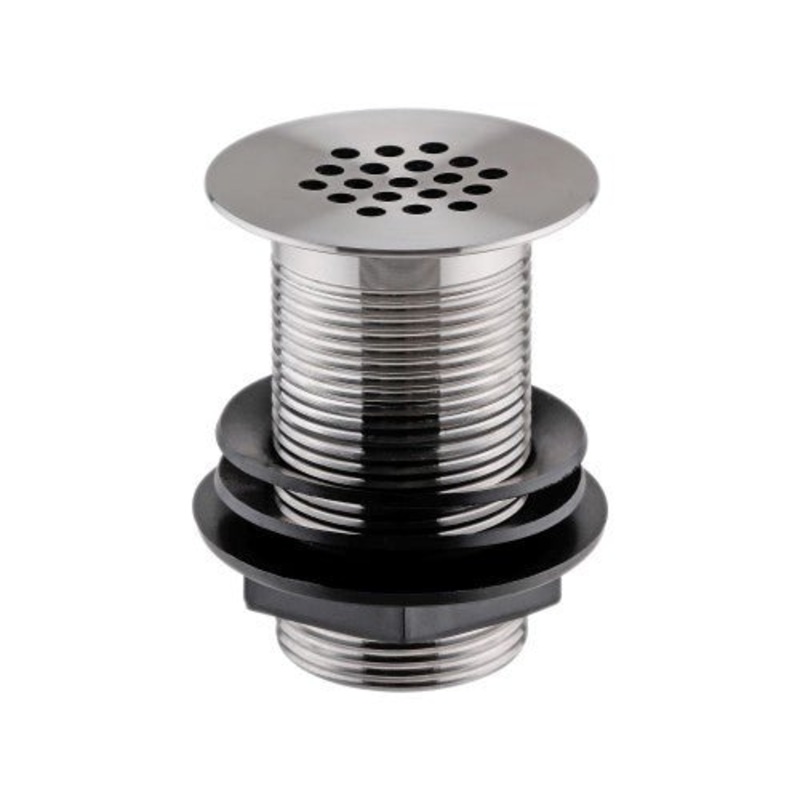 1 1/4 Chrome Unslotted Grid Basin Waste