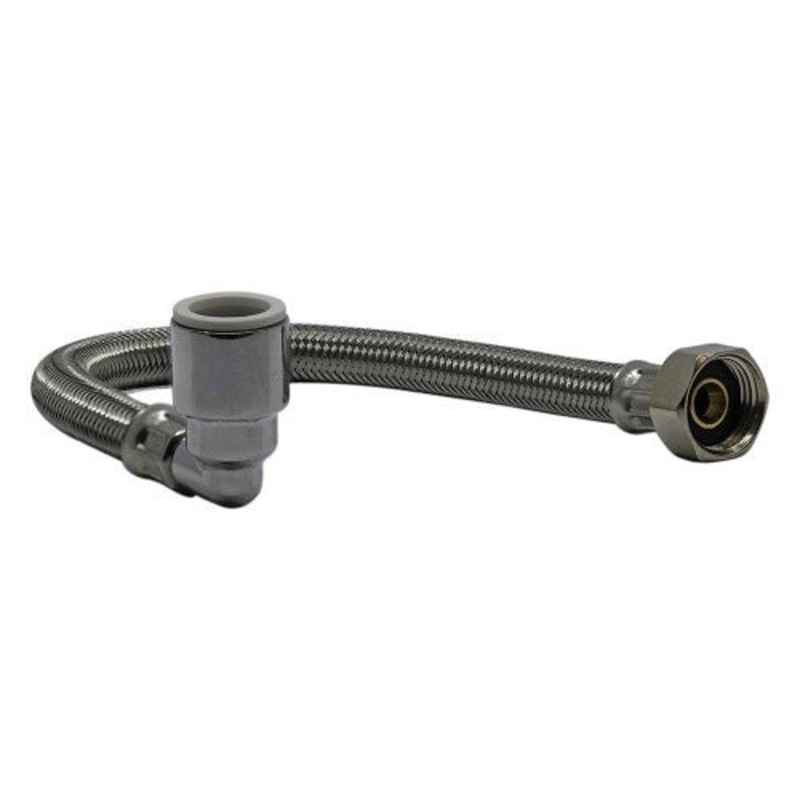 Female BSP x Pushfit Elbow Flexible Tap Connector – WRAS Approved