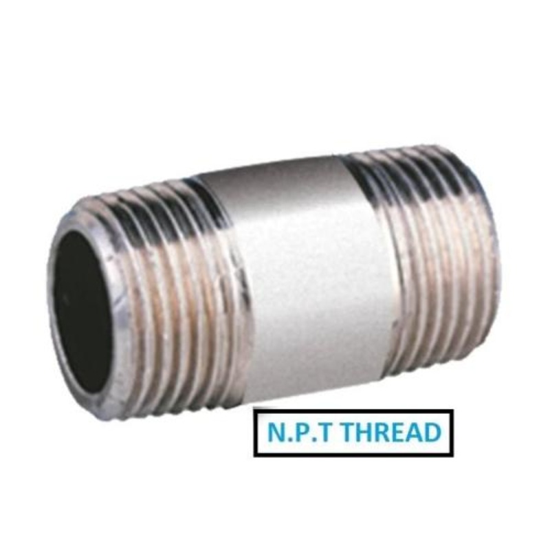 Stainless Steel 316 Barrel Nipple – NPT