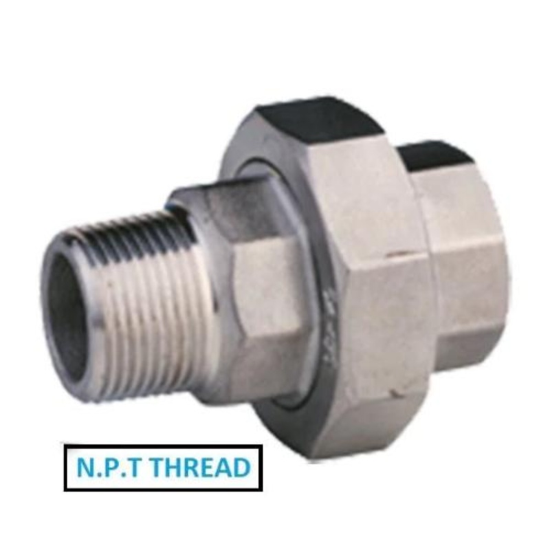 Stainless Steel 316 Conical Seat Male/Female Union – NPT