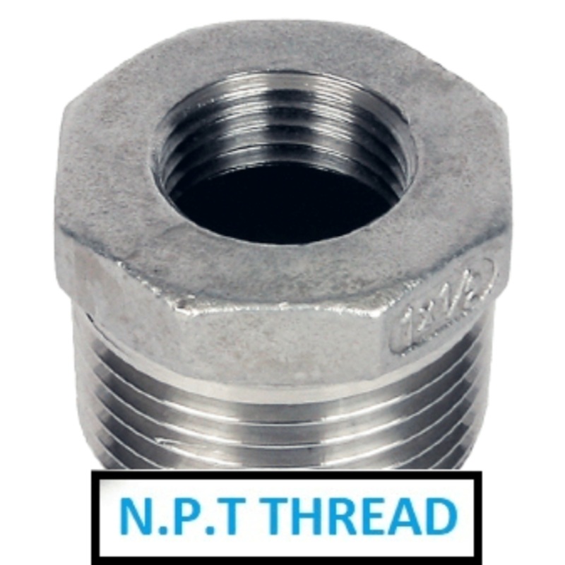 Stainless Steel 316 Reducing Bush – NPT