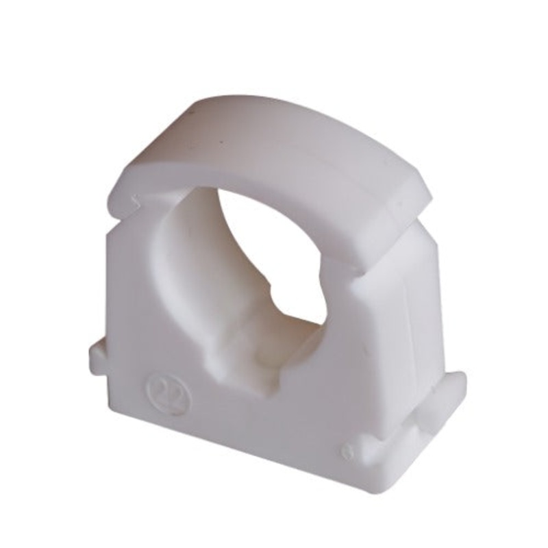 White Single Hinged Clip – Pack Of 10