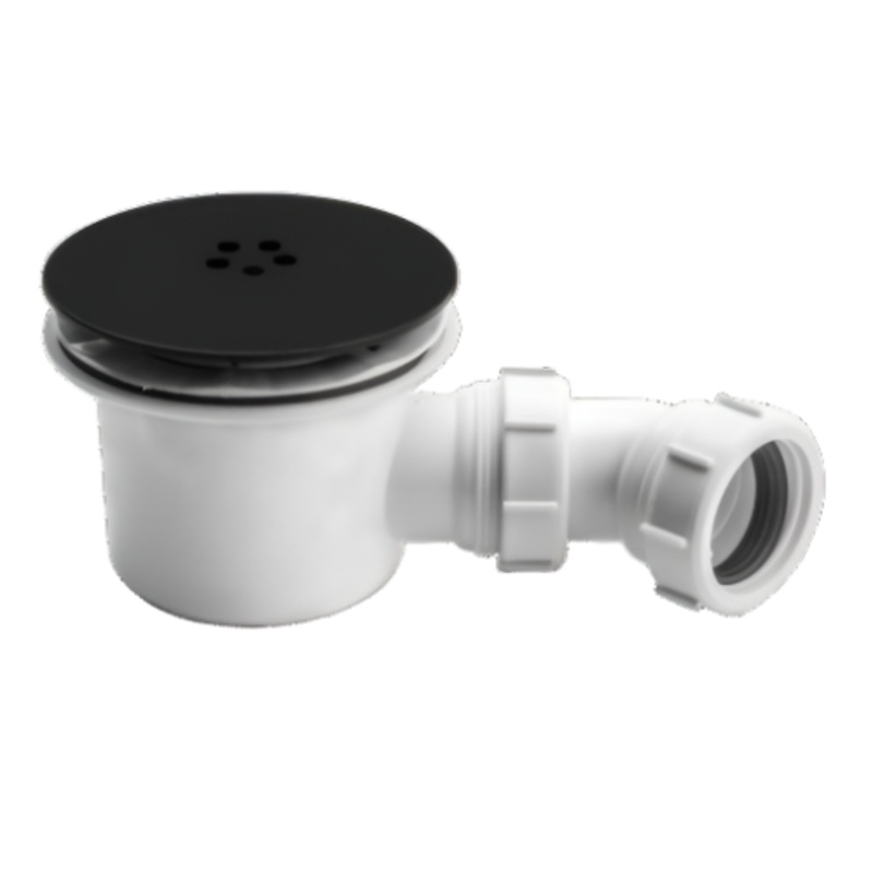 90mm Black Shower Waste