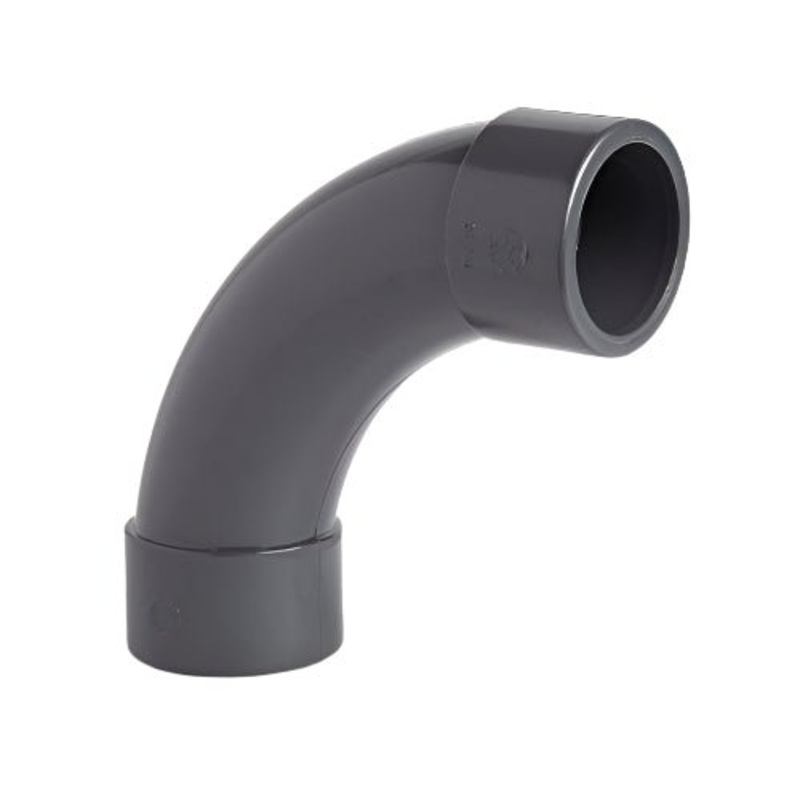 uPVC Metric Plain 90 Short Radius Bend