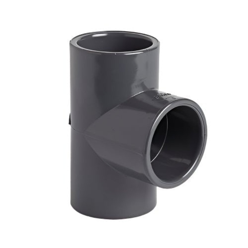 uPVC Metric Plain Equal Tee|20mm|25mm|32mm|40mm|50mm|63mm|90mm|110mm|125mm|160mm|180mm|200mm|225mm|250mm|280mm|315mm|355mm|400mm|500mm