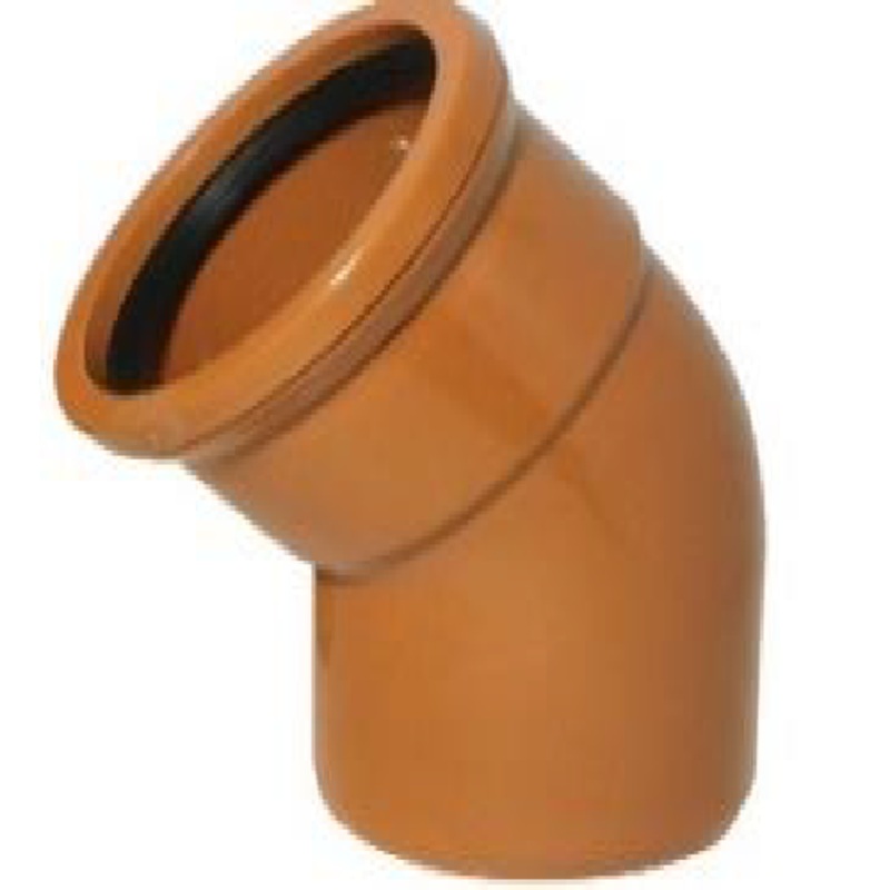 110MM U/G 45 SINGLE SOCKET BEND