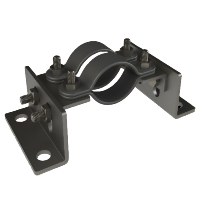 BZP Mild Steel 2 Band Adjustable Anchor Brackets (Metric Pipe Size)