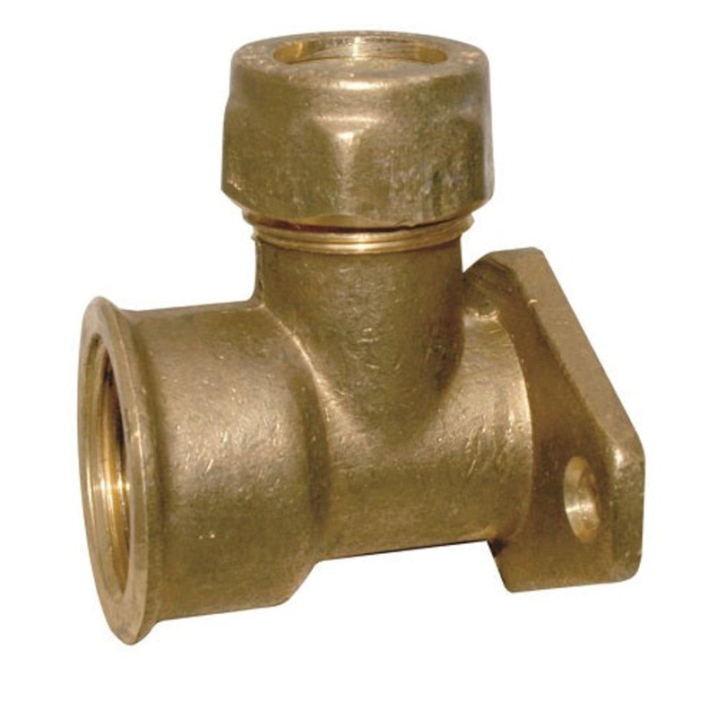 Compression 15mm 1\2 inch Wall Plate Elbow