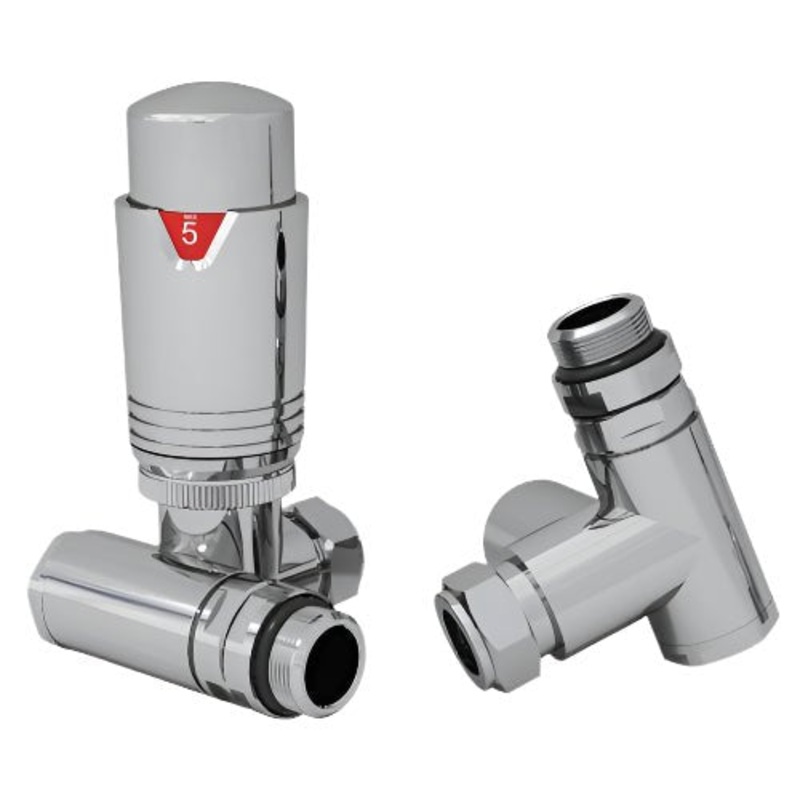 Dual Fuel Corner TRV Pack|Chrome|Black|Anthracite|RAL7012|Brushed Brass|White|Brushed Nickel|Brushed Gunmetal|Brushed Bronze