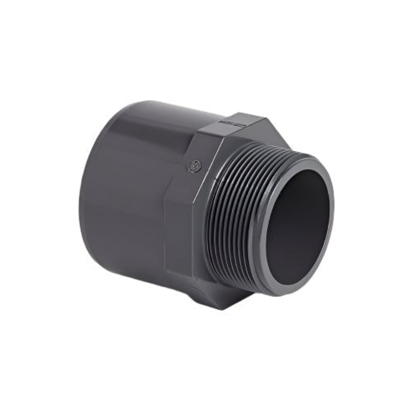 uPVC Metric Plain/Threaded Adaptor – Female Plain x Male Threaded