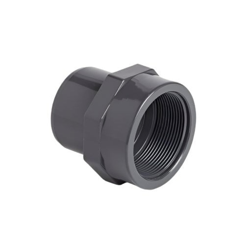 uPVC Metric Plain/Threaded Adaptor – Male Plain x Female Threaded