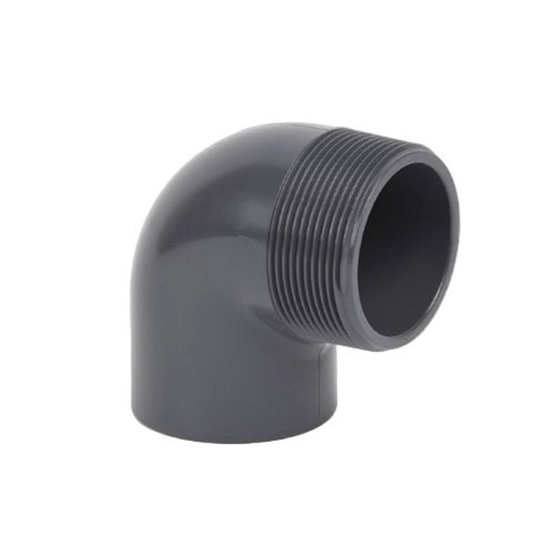 uPVC Metric Plain x Male Threaded 90 Elbow