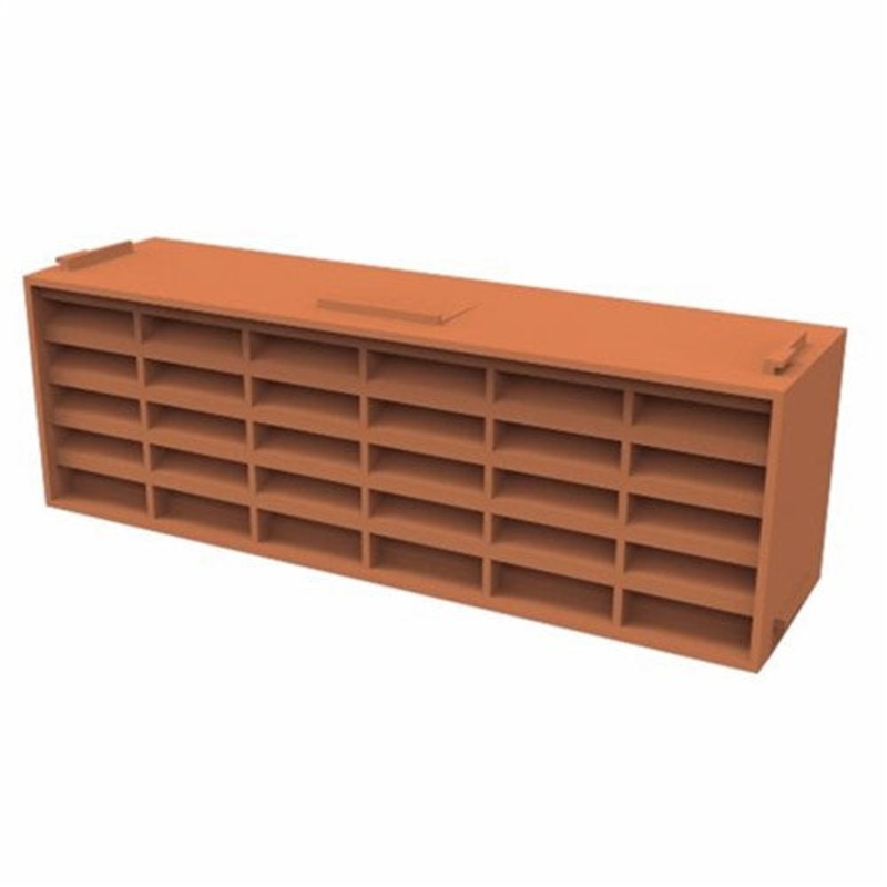COMBINATION AIRBRICK 9 x 3 TERRACOTTA