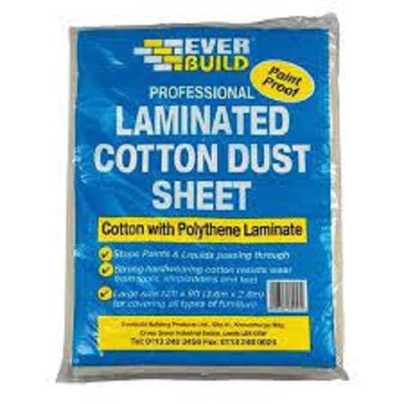 LAMINATED COTTON DUST SHEET 12ft x 9ft