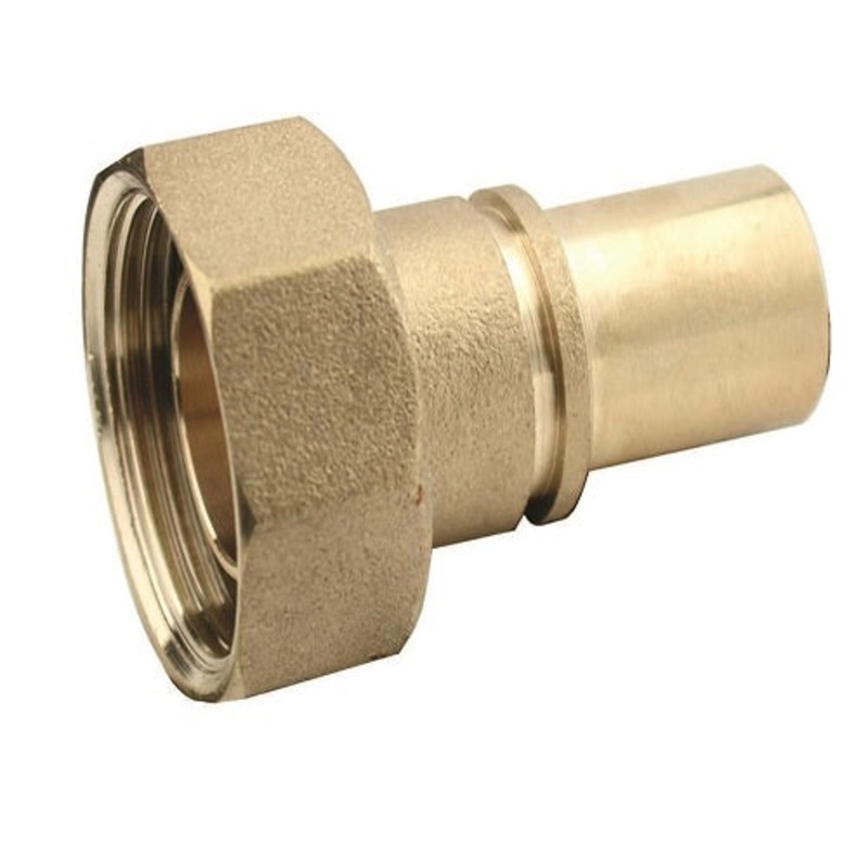 1 X 28MM GAS METRE UNION & WASHER LONG WITH GROOVE