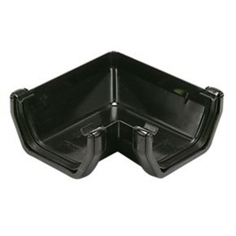 135 Square Gutter Angle|Black|White