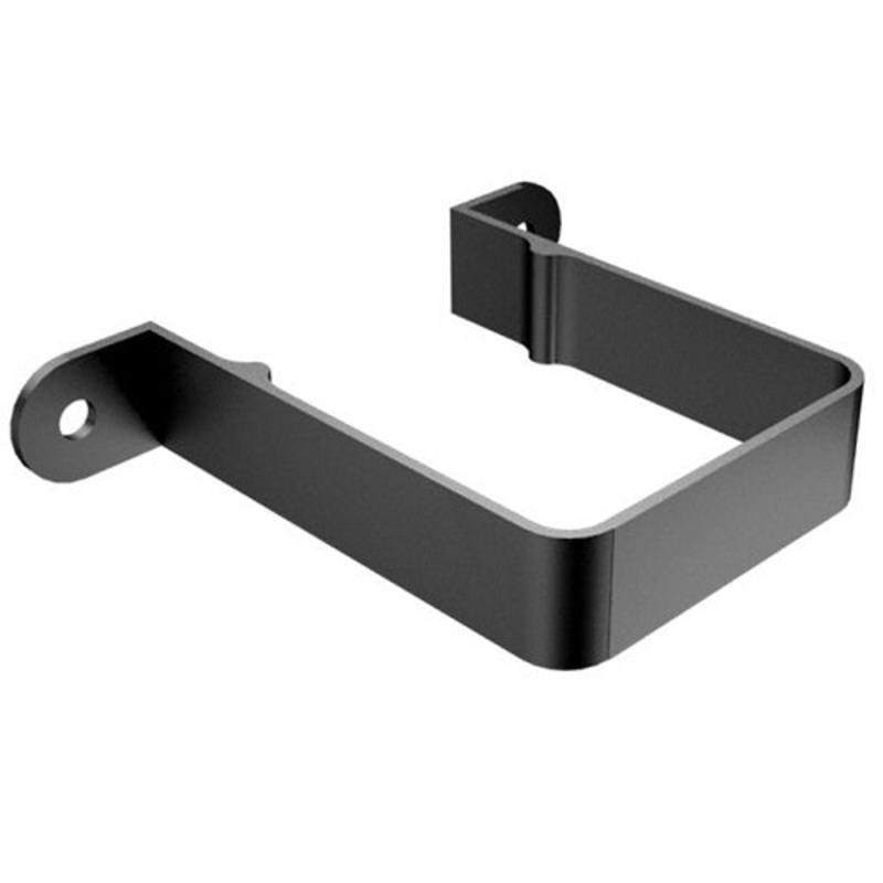 SQUARE DOWNPIPE CLIP|Black|White