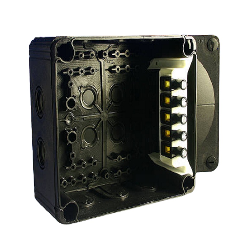 Wiska Box IP66 160 x 140 x 81mm – Black 57 Amp