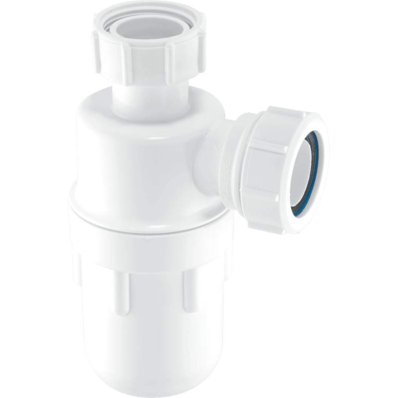 McAlpine C10 Bottle Trap White 40mm