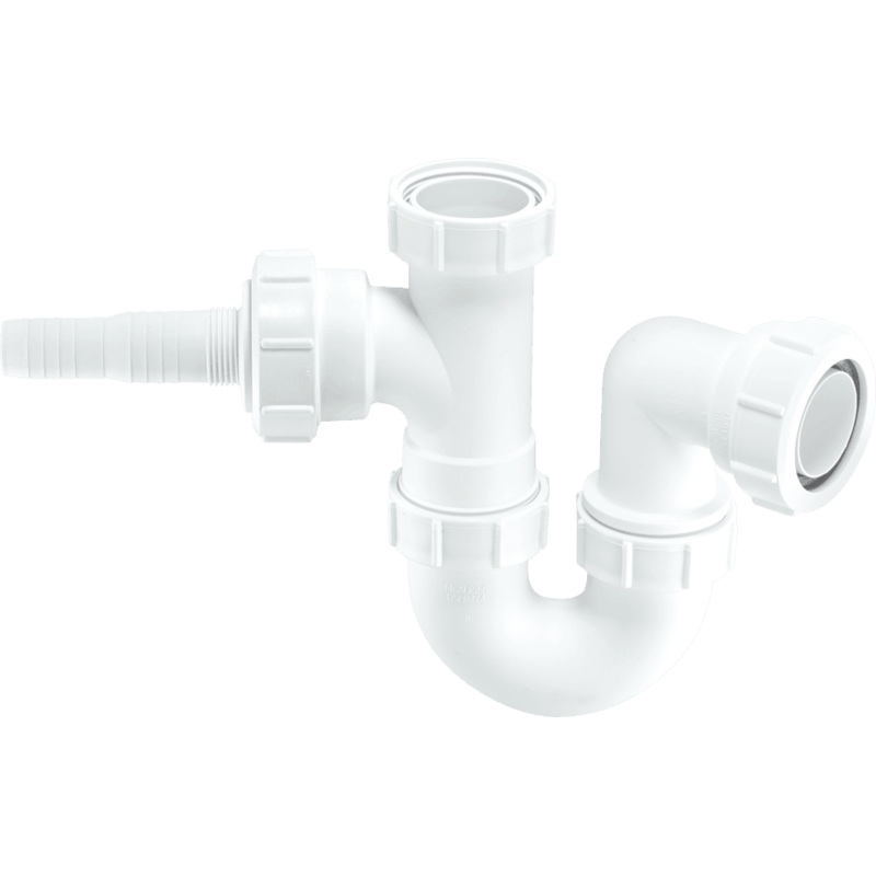 McAlpine Single Appliance Sink Trap White 40mm WM2