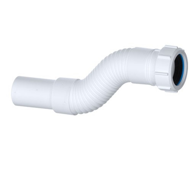 Viva Flexible Connector 1 1/4 x 230mm Spigot White WFLEX03