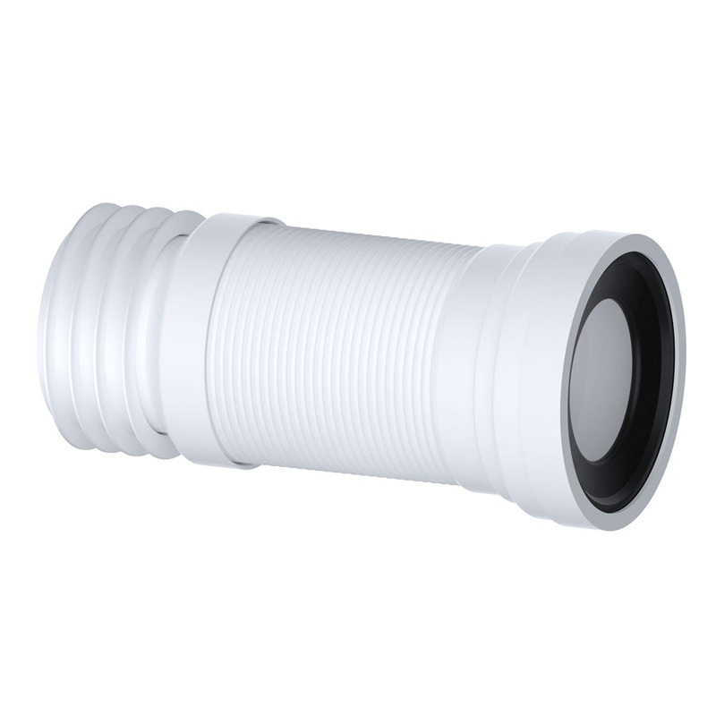 Viva Slinky-Fit Long Flexible Pan Connector 300-700mm White PP0002