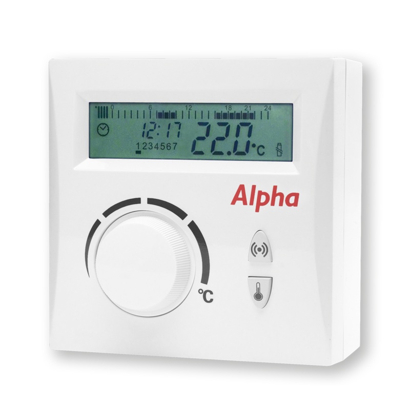Alpha Digital EasyStat Wireless Programmable Room Thermostat 7.200005