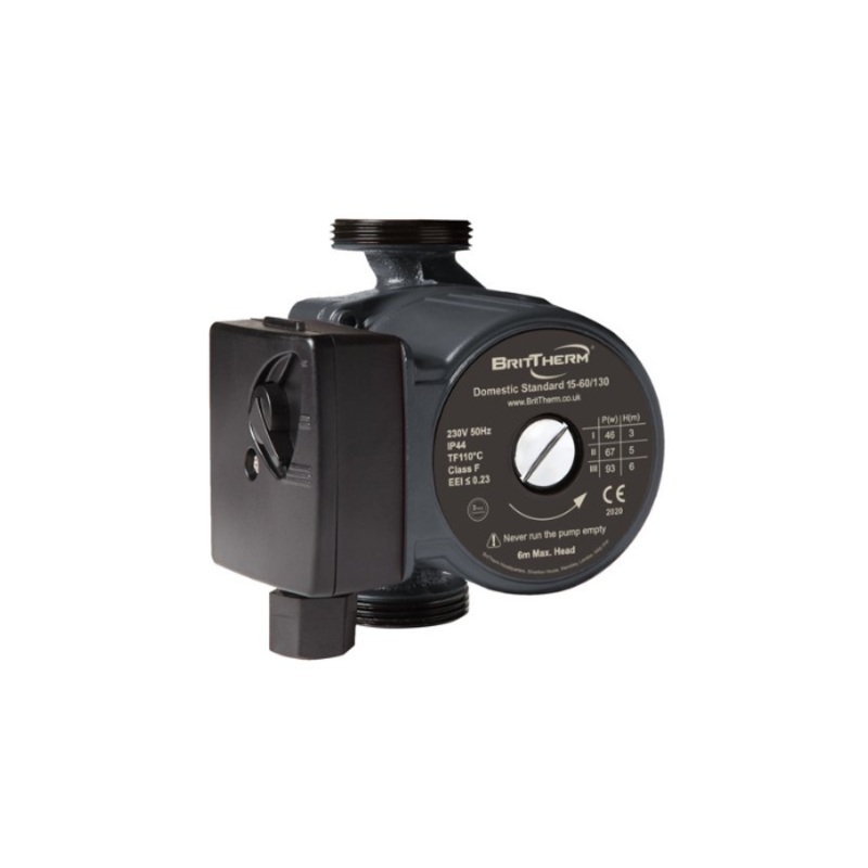 BritTherm DS15 15-60/130 Domestic Central Heating Circulating Pump