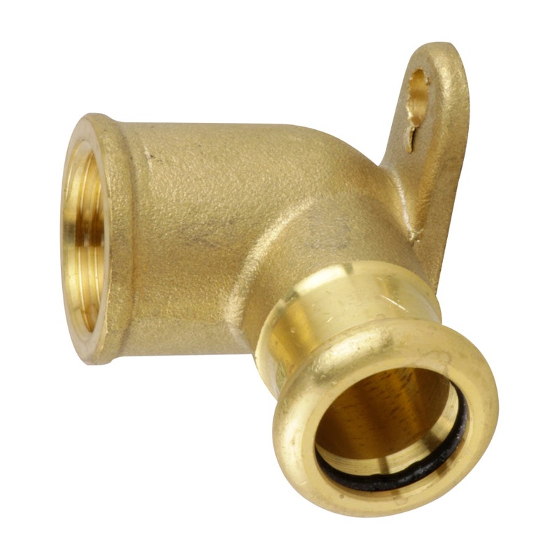 Press Fit M Profile Water Wall Plate Elbow 15mm x 1/2 PFWWPE-15D