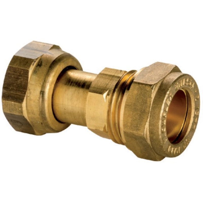 Flowflex Compression Female Iron Straight Swivel Tap Connector 15mm X 1/2 P903SF.1