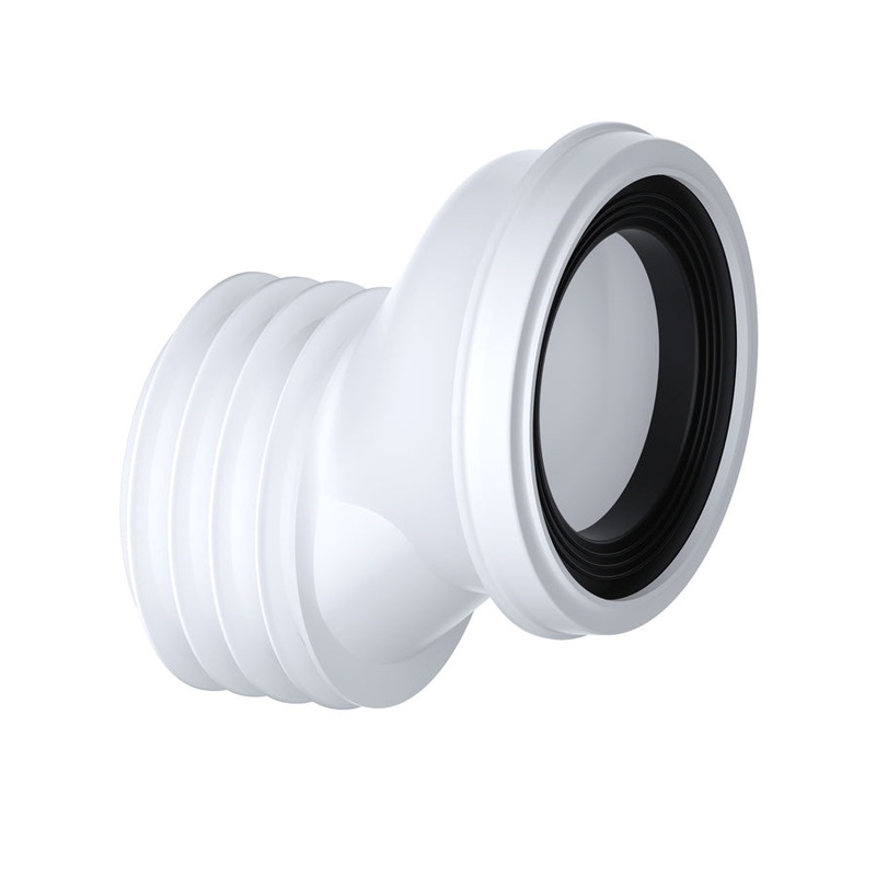 Viva Easi-Fit 40mm Offset Rigid WC Pan Connector White PP0003/A
