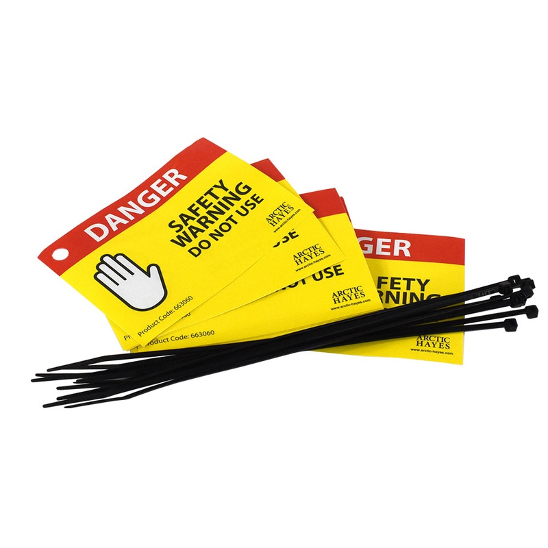 Arctic Hayes Danger Safety Warning Tags 10Pk A663060