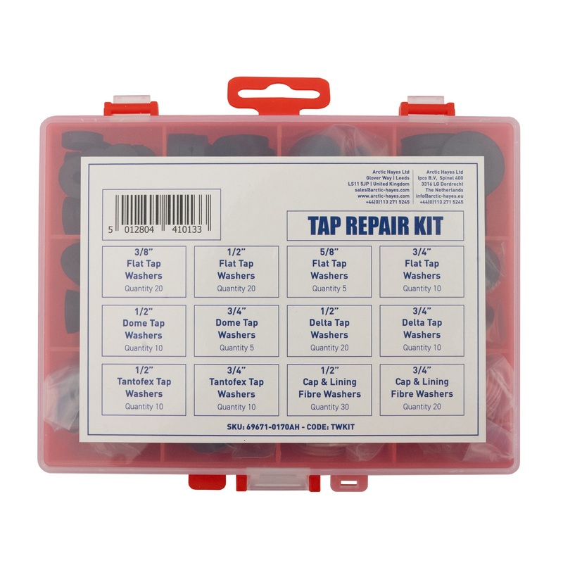 Arctic Hayes Tap Washer Kit 170 Pieces TWKIT