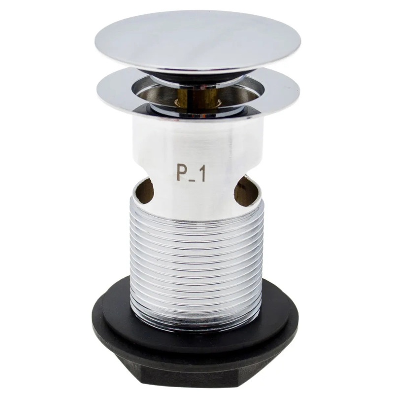 Embrass Peerless 201314 Mushroom 1 1/4 Slotted Basin Clicker Waste Chrome