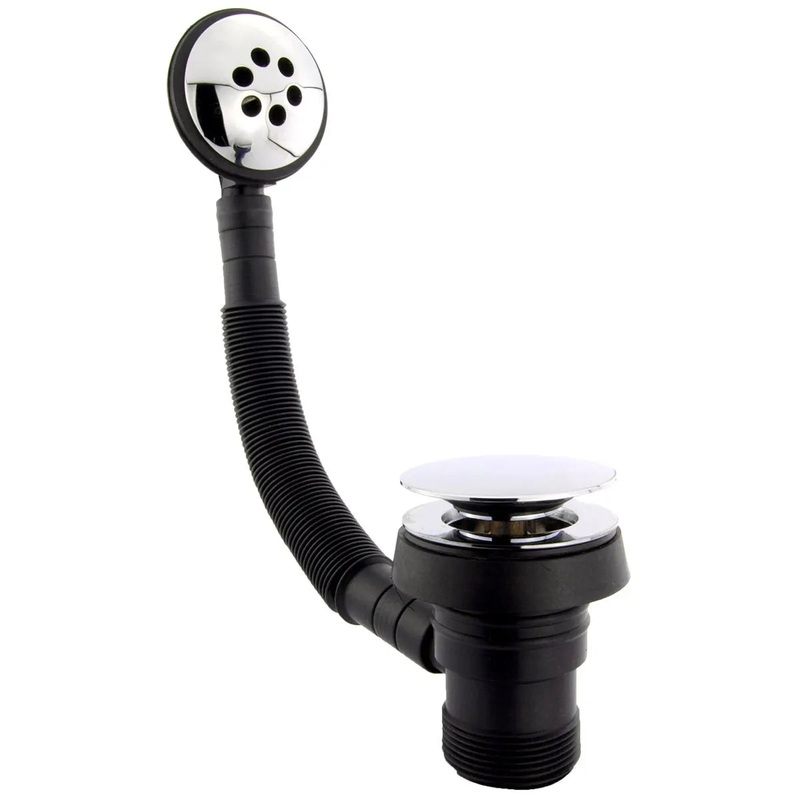 Embrass Peerless 202007 Brass Bath Waste & Overflow Mushroom Clicker Chrome