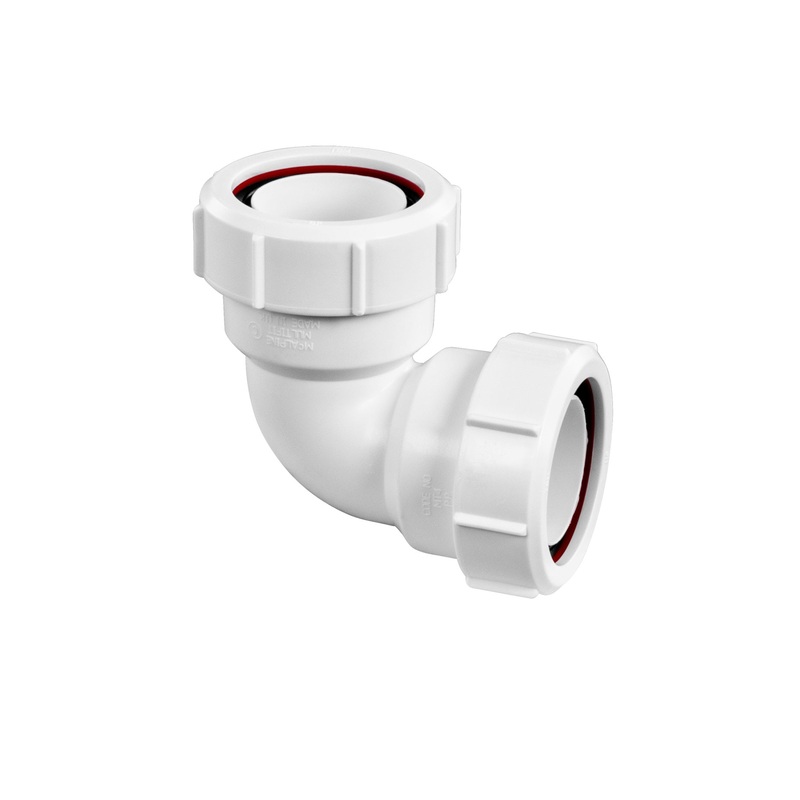 McAlpine MT4 1 1/2 90 Degree Multifit Bend White 40mm