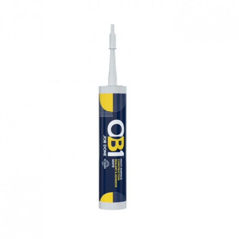 OB1 Multi Surface Construction Sealant & Adhesive White 290ml OB1W
