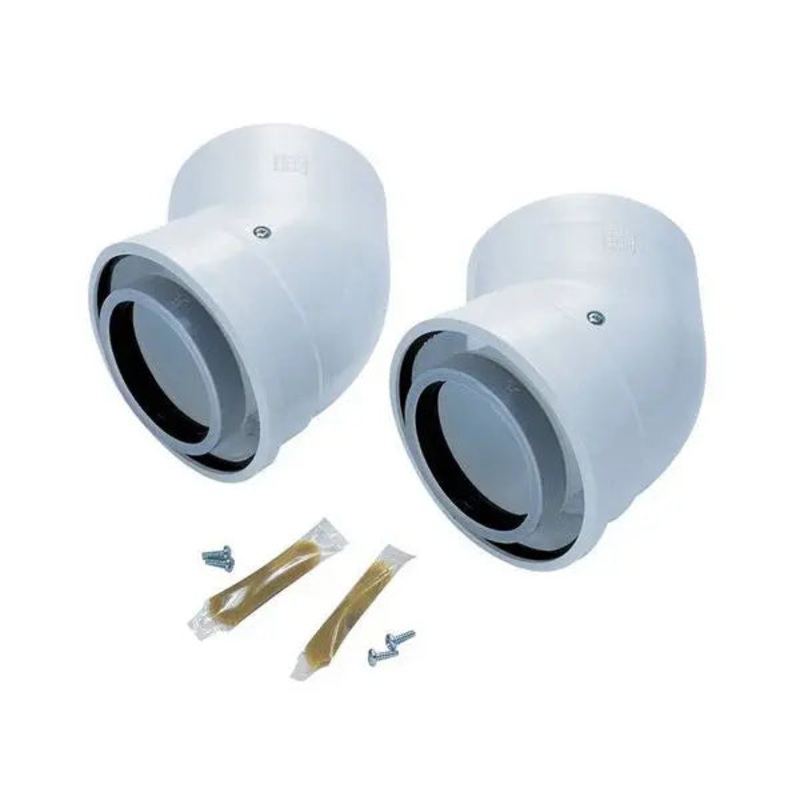 Worcester Bosch Greenstar Oilfit 45 Degree Flue Elbows (2 Pack) 80/125mm 7716190035