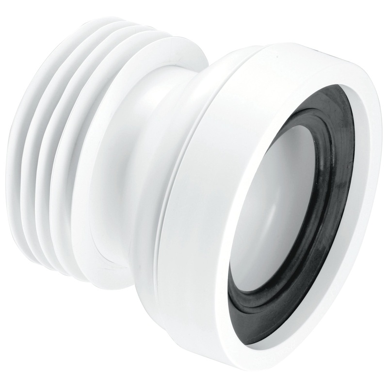 McAlpine 4 Straight Rigid Pan Connector White WC-CON1