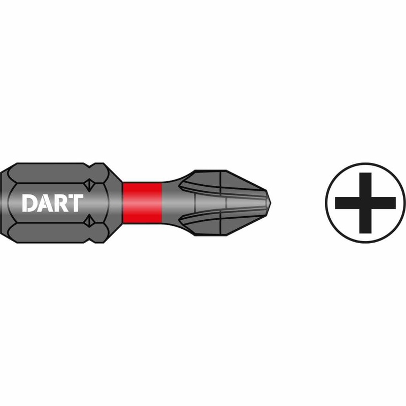 Dart PH1 25mm Impact Driver Bit (Pk 10) DDIPH1-10