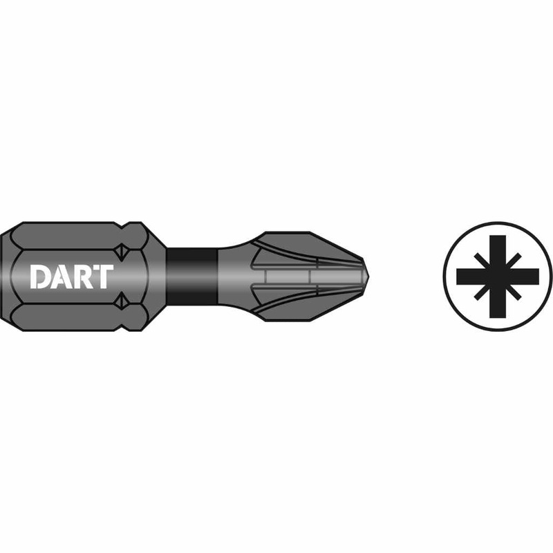 Dart PZ3 25mm Impact Driver Bit (Pk 10) DDIPZ3-10