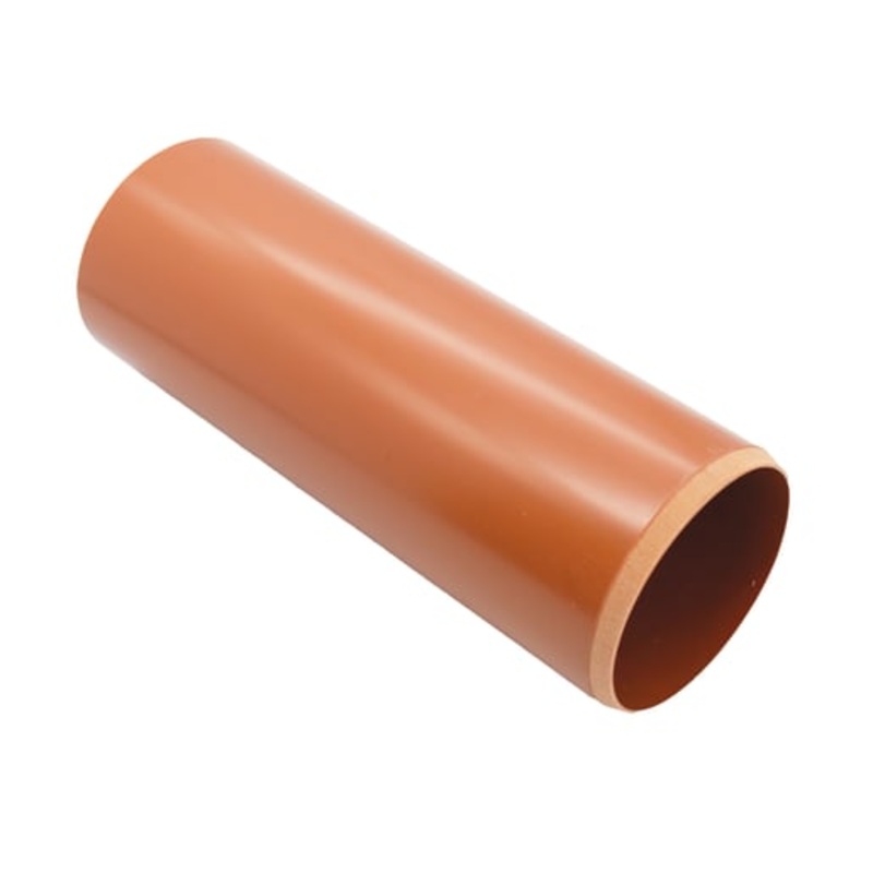 FloPlast Push-Fit Underground Plain Ended Pipe 110mm x 6m D046