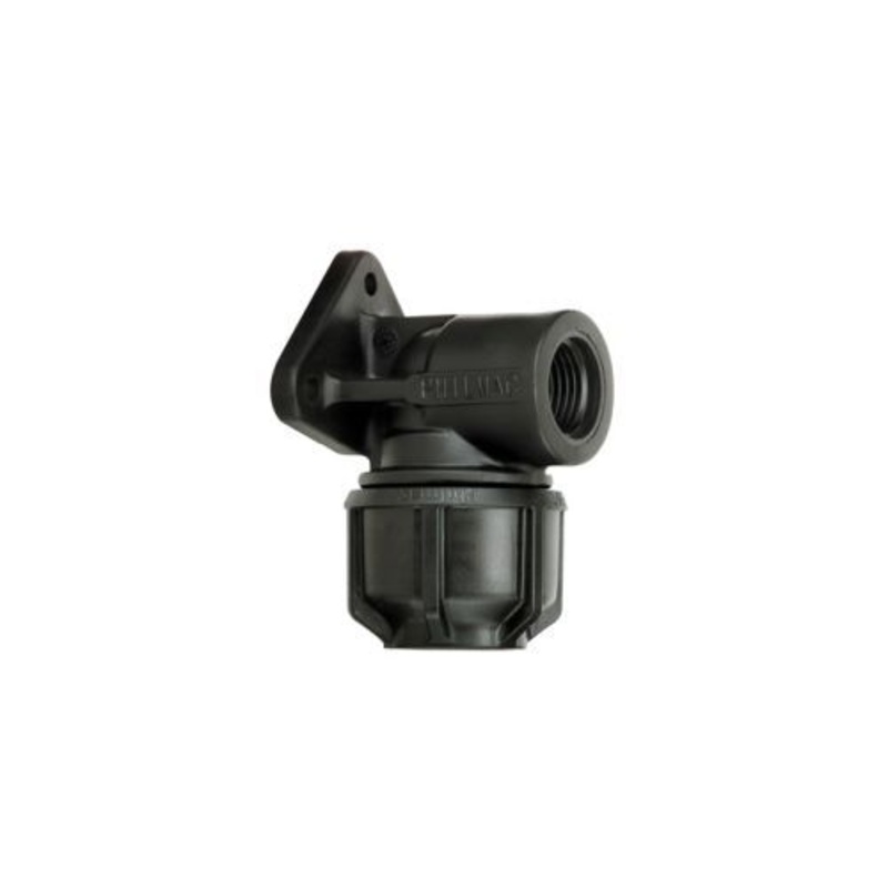 Philmac 9031 3G Metric/ Imperial Wall Plate Elbow 25mm 3/4 X 1/2 BSP