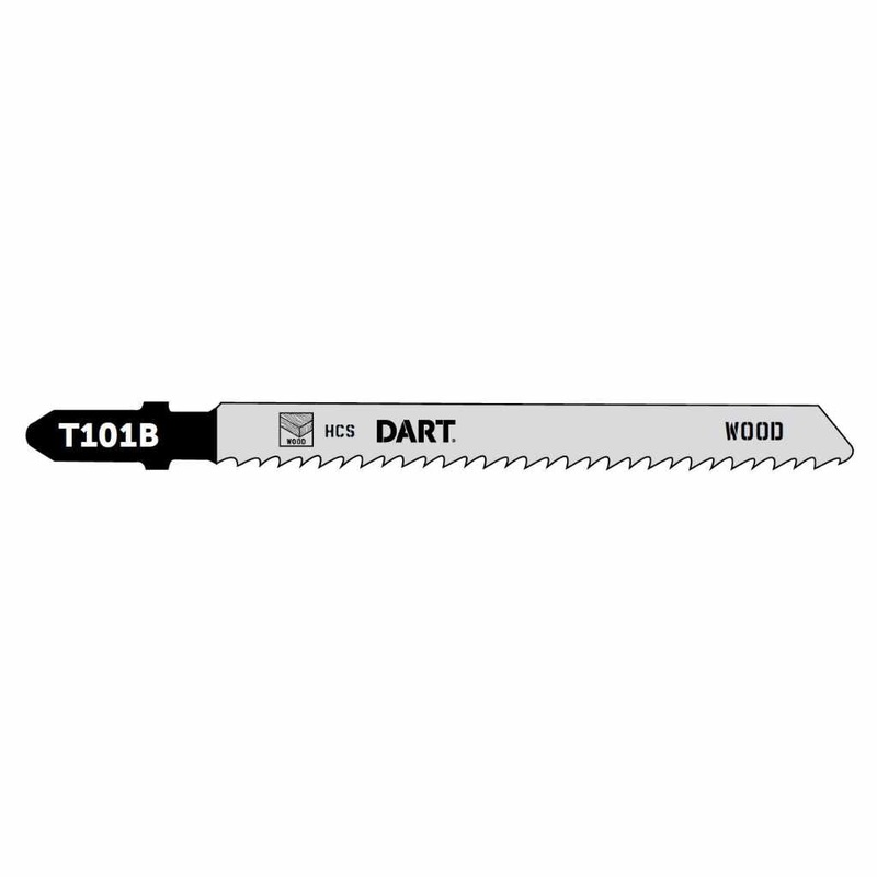 Dart T101B Wood Cutting Jigsaw Blades 100mm (Pk 5) DJB11